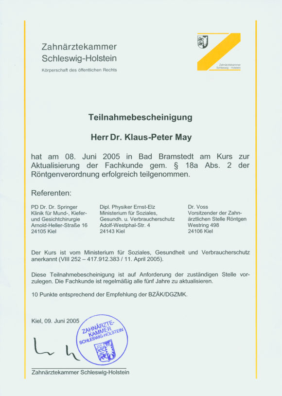 Fortbildung May 18